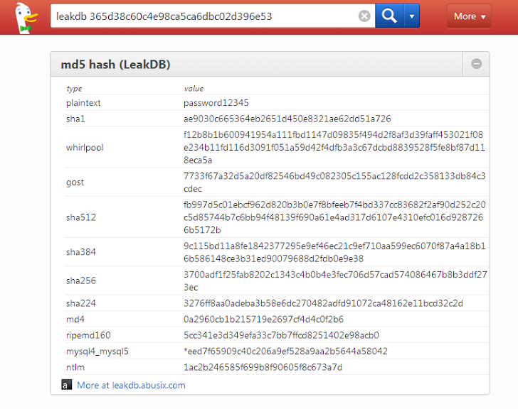Cryptography Hacks - Hash Encryption using DuckDuckGo Search Engine Cryptography Hacks - Hash Encryption using DuckDuckGo Search Engine